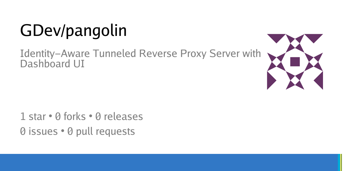 GDev/pangolin: Identity-Aware Tunneled Reverse Proxy Server with ...